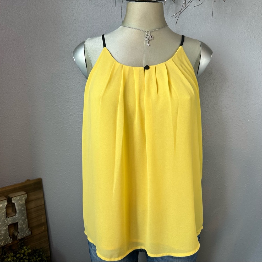 Naked Zebra Silver Yellow Sleeveless Camisole